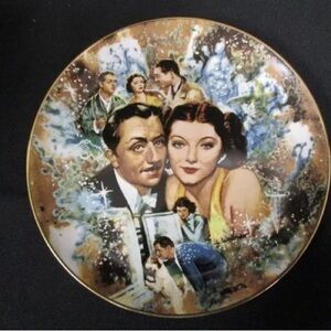 The Golden Age Of Cinema 1978 Collector Plate "The Thin Man" MGM 1934